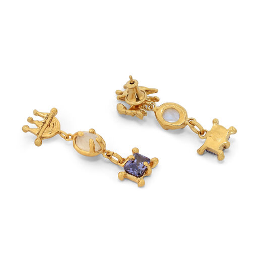 Moonstone elephant earrings by Ruby Jack